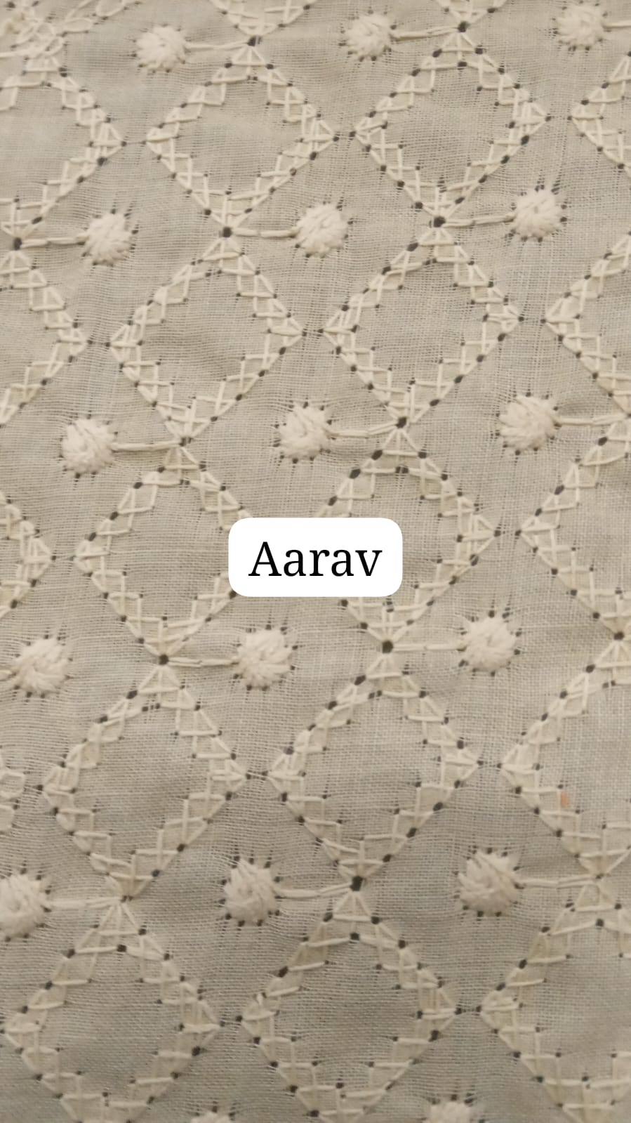 Aarav PC Embroidery Fabric